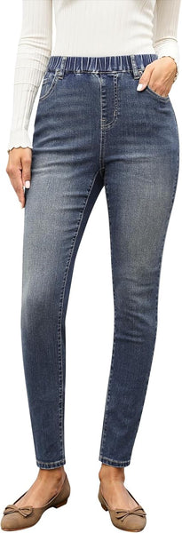GRAPENT Skinny Jeans for Women High Waisted Trendy Pull On Elastic Waist Slim Jeggings Stretch Denim Pants Trouser Jeans