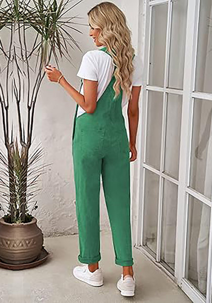 GRAPENT Overalls for Women Loose Fit Jean Denim Bib Jumpsuit Stretch Overall Pants