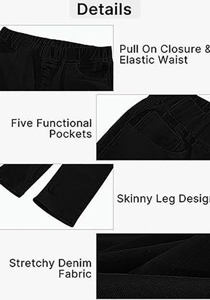 GRAPENT Pull On Jeans for Women High Waisted Skinny Capri Pants Trendy Stretch Denim Cropped Jeans Crop Jeggings Capris