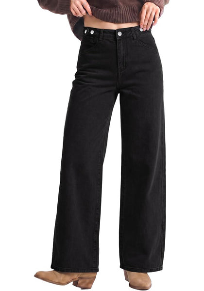 GRAPENT Wide Leg Jeans for Women High Waisted Baggy Stretchy Denim Pants | Adjustable Cinched Waist, High Rise, 30" Inseam, Full Length, 90S Baggy Style, Country Concert Outfits, Casual Work Wear