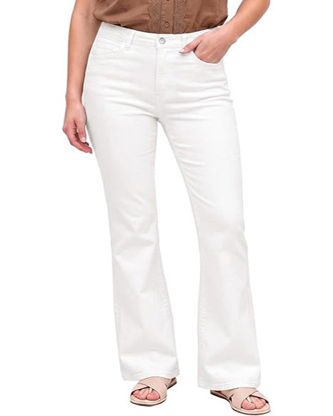 GRAPENT Flare Jeans for Women Trendy High Rise Classic Stretchy Denim Pants | Wide Leg Flare Jeans, High Waisted Stretch Denim, 30.5" Inseam, 90s Retro, Business Casual, Country Concert, Everyday Wear
