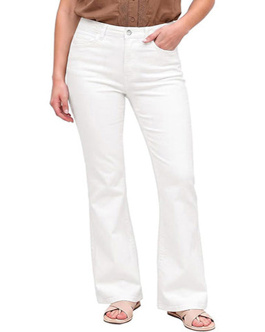 GRAPENT Flare Jeans for Women Trendy High Rise Classic Stretchy Denim Pants | Wide Leg Flare Jeans, High Waisted Stretch Denim, 30.5" Inseam, 90s Retro, Business Casual, Country Concert, Everyday Wear