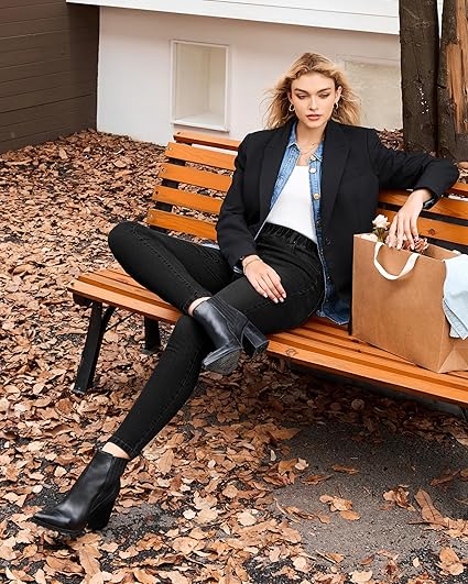 GRAPENT Skinny Jeans for Women High Waisted Trendy Pull On Elastic Waist Slim Jeggings Stretch Denim Pants Trouser Jeans