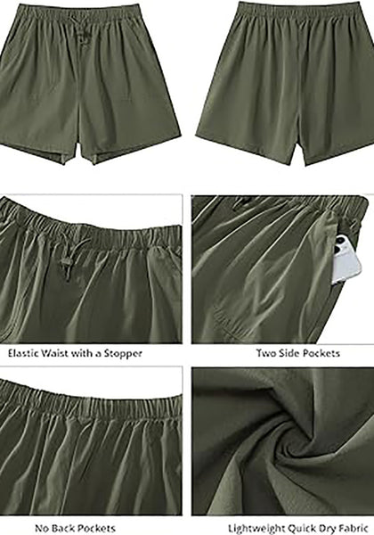 GRAPENT Athletic Shorts for Women High Waisted Casual Exercise Hiking Quick Dry Sports Gym Running Shorts with Pockets
