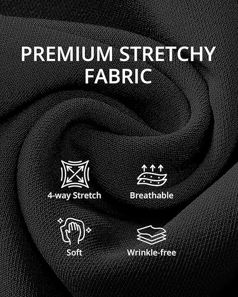 GRAPENT Womens Dress Pants Business Casual Ankle Straight Leg Trousers Elastic Waist Office Work Pants with Pockets