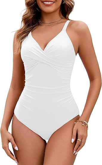GRAPENT StrapCore One Piece Swimsuit Women Padded Twist Knot Bathing Suits Beach Modest Swimming Suits