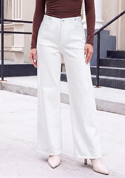 GRAPENT Wide Leg Jeans for Women High Waisted Baggy Stretchy Denim Pants | Adjustable Cinched Waist, High Rise, 30" Inseam, Full Length, 90S Baggy Style, Country Concert Outfits, Casual Work Wear