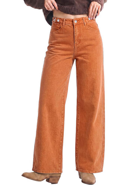 GRAPENT Wide Leg Jeans for Women High Waisted Baggy Stretchy Denim Pants | Adjustable Cinched Waist, High Rise, 30" Inseam, Full Length, 90S Baggy Style, Country Concert Outfits, Casual Work Wear