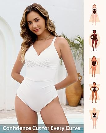 GRAPENT StrapCore One Piece Swimsuit Women Padded Twist Knot Bathing Suits Beach Modest Swimming Suits