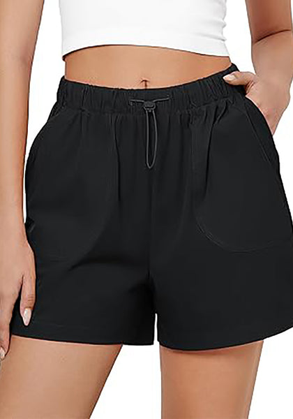 GRAPENT Athletic Shorts for Women High Waisted Casual Exercise Hiking Quick Dry Sports Gym Running Shorts with Pockets