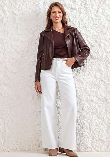 GRAPENT Wide Leg Jeans for Women High Waisted Baggy Stretchy Denim Pants | Adjustable Cinched Waist, High Rise, 30" Inseam, Full Length, 90S Baggy Style, Country Concert Outfits, Casual Work Wear
