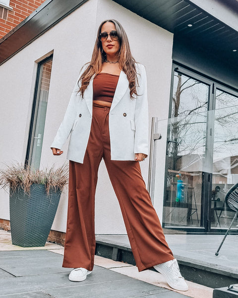 GRAPENT Wide Leg Pants for Women Work Business Casual High Waisted Dress Pants Flowy Trousers Office