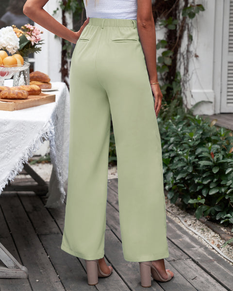 GRAPENT Wide Leg Pants for Women Work Business Casual High Waisted Dress Pants Flowy Trousers Office