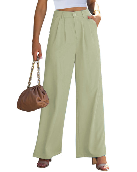 GRAPENT Wide Leg Pants for Women Work Business Casual High Waisted Dress Pants Flowy Trousers Office