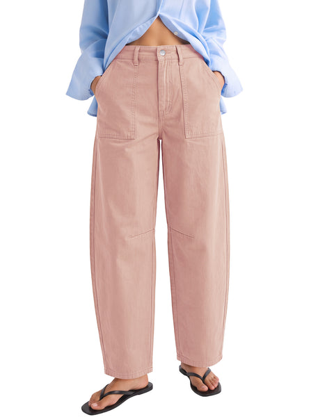 GRAPENT Barrel Pants Women Business Casual High Waisted Chino Ankle Slacks Elastic Waist Trousers Pants for Women, Tapered Leg, Four Pockets, Fall, Winter Pants, Work Office Outfit, Dressy Casual Wear