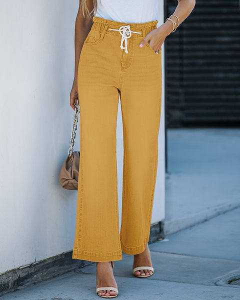 GRAPENT Wide Leg Jeans for Women Stretch High Wasited Elastic Waist Bell Bottom Baggy Y2K Pants