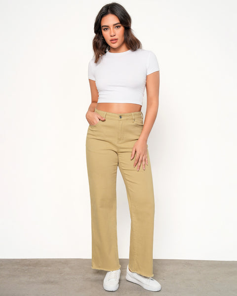 GRAPENT Straight Leg Jeans for Women High Waisted Stretchy Frayed Raw Hem Loose Denim Pants Casual Baggy Jean Trousers