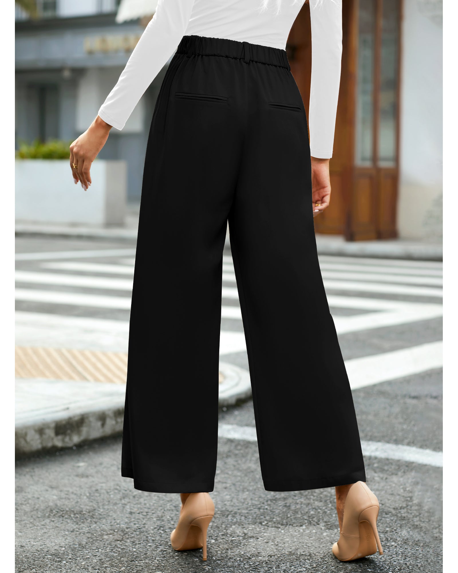 GRAPENT Wide Leg Pants for Women Work Business Casual High Waisted Dre – Grapent
