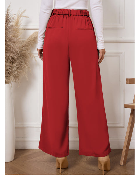 GRAPENT Wide Leg Pants for Women Work Business Casual High Waisted Dress Pants Flowy Trousers Office