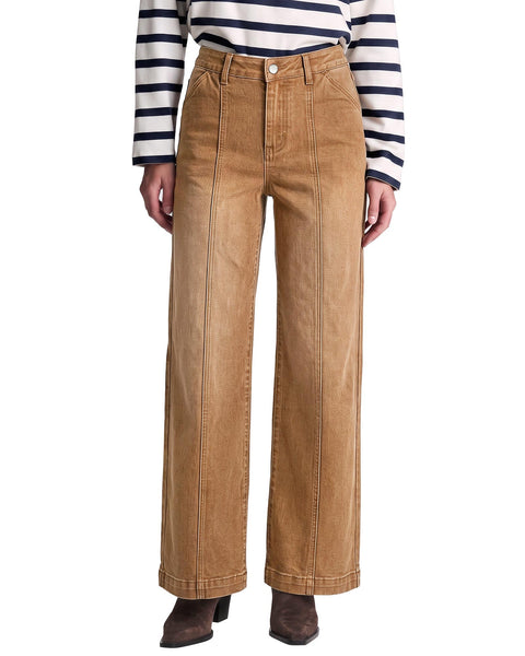 GRAPENT Womens Jeans Straight Leg High Rise Front Seam Stretch Denim Pants | Straight Wide Leg Jeans for Women, High Waisted, 29.5" Inseam, 4 Pockets, Loose Fit, Work Office Outfit, Casual Daily Wear