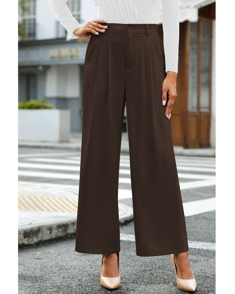 GRAPENT Wide Leg Pants for Women Work Business Casual High Waisted Dress Pants Flowy Trousers Office