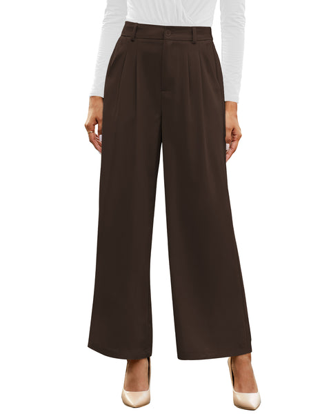GRAPENT Wide Leg Pants for Women Work Business Casual High Waisted Dress Pants Flowy Trousers Office