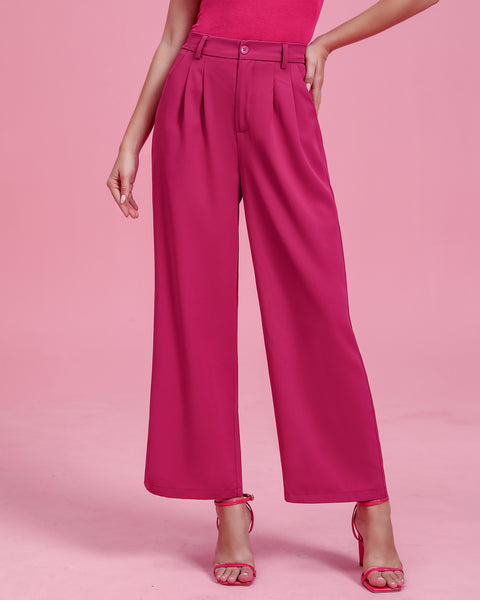 GRAPENT Wide Leg Pants for Women Work Business Casual High Waisted Dress Pants Flowy Trousers Office