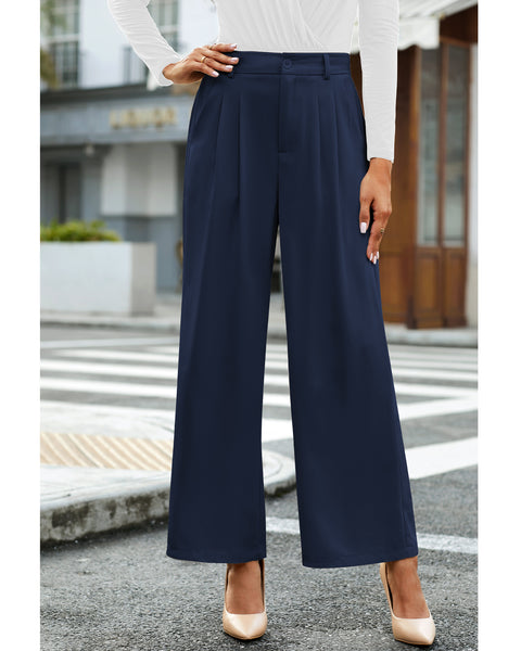 GRAPENT Wide Leg Pants for Women Work Business Casual High Waisted Dress Pants Flowy Trousers Office