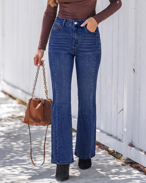 GARPENT Bootcut Jeans for Women Trendy High Waisted Stretchy Denim Pants High Rise Fit, Slightly Flared Bootcut Leg, Side Seam Design, 30" Inseam, Great for Country Concerts, Dressy Casual Outfits