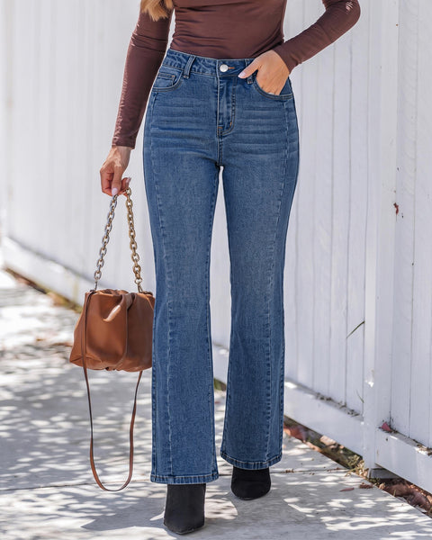 GARPENT Bootcut Jeans for Women Trendy High Waisted Stretchy Denim Pants High Rise Fit, Slightly Flared Bootcut Leg, Side Seam Design, 30" Inseam, Great for Country Concerts, Dressy Casual Outfits
