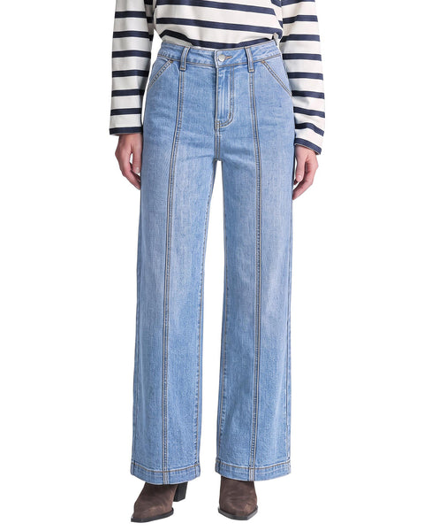 GRAPENT Womens Jeans Straight Leg High Rise Front Seam Stretch Denim Pants | Straight Wide Leg Jeans for Women, High Waisted, 29.5" Inseam, 4 Pockets, Loose Fit, Work Office Outfit, Casual Daily Wear