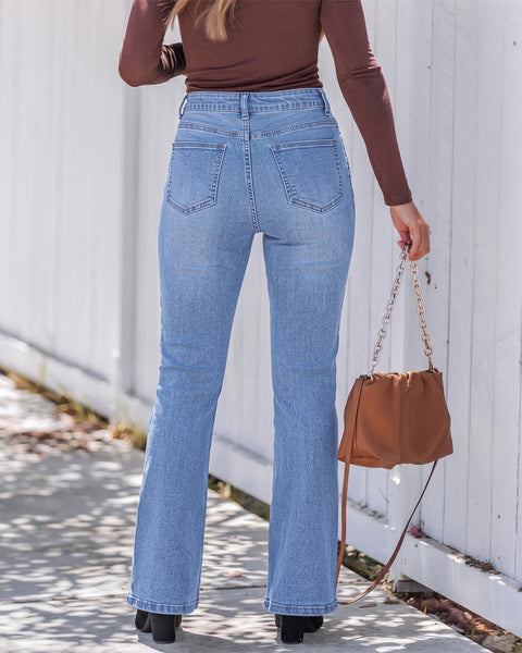 GARPENT Bootcut Jeans for Women Trendy High Waisted Stretchy Denim Pants High Rise Fit, Slightly Flared Bootcut Leg, Side Seam Design, 30" Inseam, Great for Country Concerts, Dressy Casual Outfits