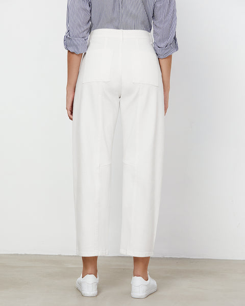 GRAPENT Barrel Jeans for Women High Waisted Trendy Wide Leg Baggy Ankle Length Stretchy Denim Trouser Jeans with Pockets