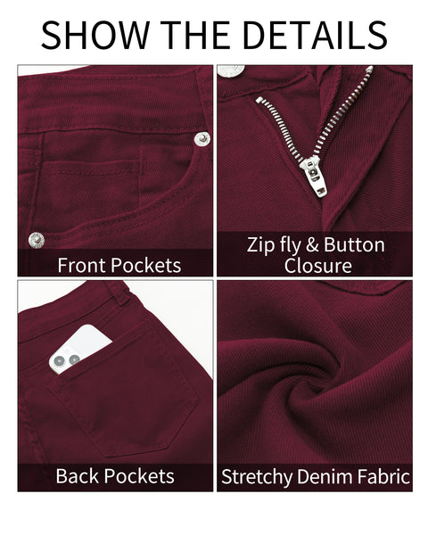 GRAPENT Skinny Jeans for Women High Waist Stretchy Classic High Rise Slimming Jeggings Denim Trousers Pants