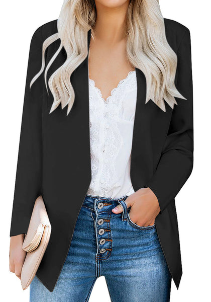 GRAPENT Women's Open Front Business Casual Pocket Work Office Blazer Jacket Suit