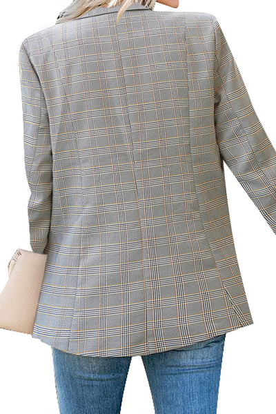 GRAPENT Women's Open Front Business Casual Pocket Work Office Blazer Jacket Suit