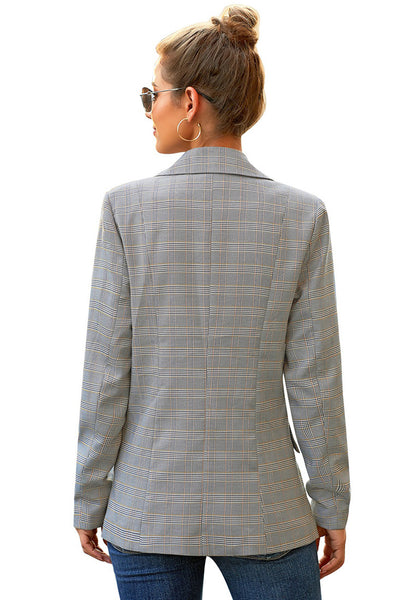 GRAPENT Women's Open Front Business Casual Pocket Work Office Blazer Jacket Suit