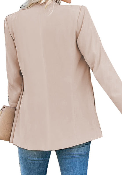 GRAPENT Women's Open Front Business Casual Pocket Work Office Blazer Jacket Suit