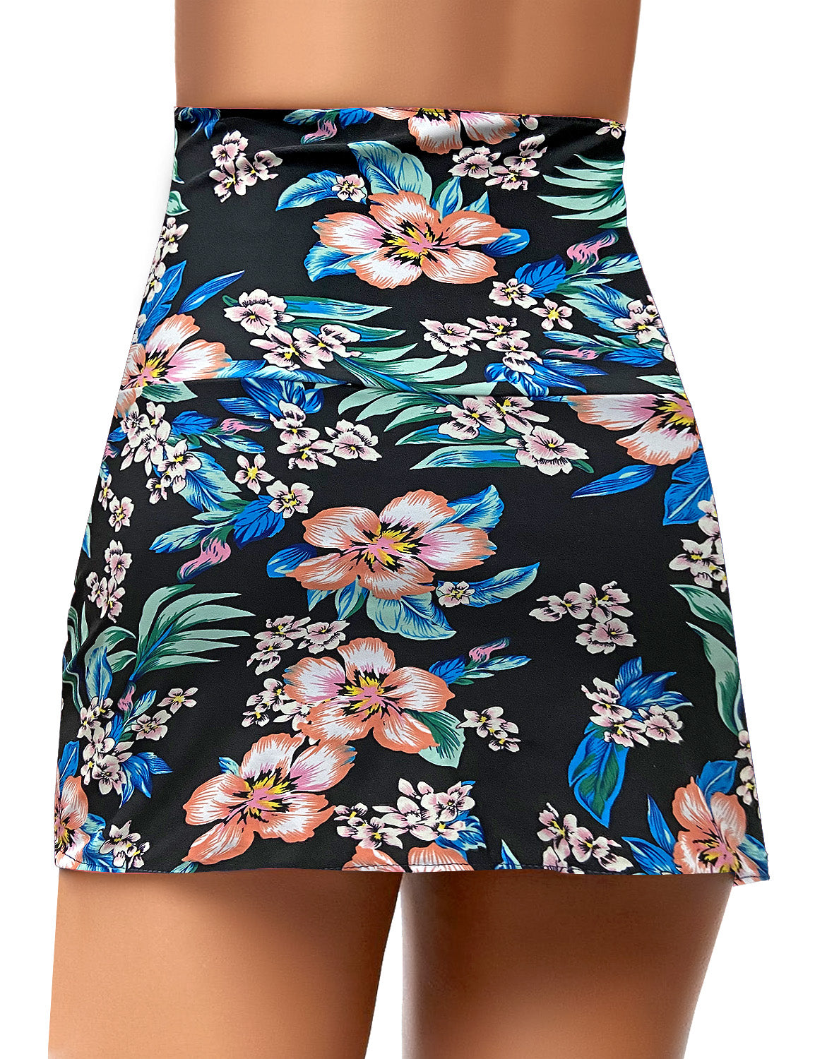 GRAPENT Women's High Waist Tulip Hem Shirring Swim Skirt Swimsuit Bikini  Bottom Black Size S : : Clothing & Accessories