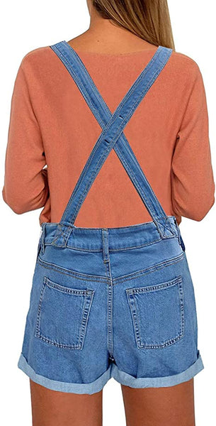 Ladies bib deals overall shorts