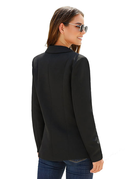 GRAPENT Women's Open Front Business Casual Pocket Work Office Blazer Jacket Suit